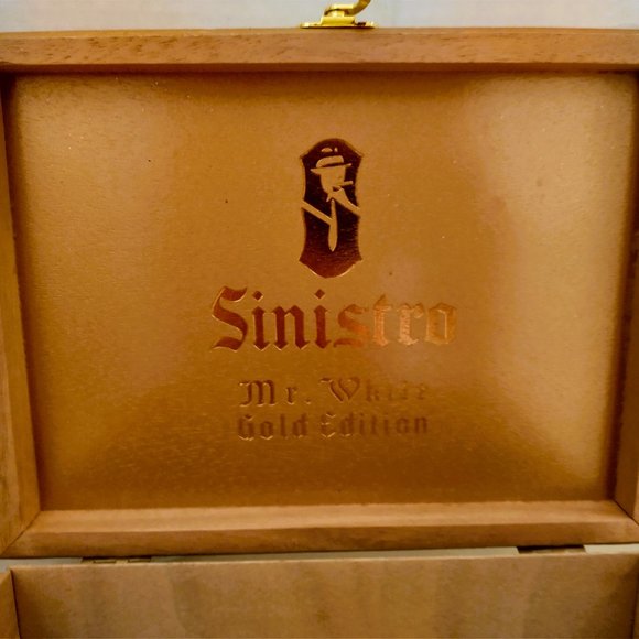 Suenos de Saundra Upcycled, Extremely Rare GOLD EDITION SINISTRO Cigar Box, - Picture 10 of 12